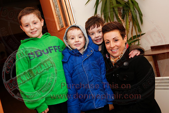 Christmas Lights being turned on in Donagh.