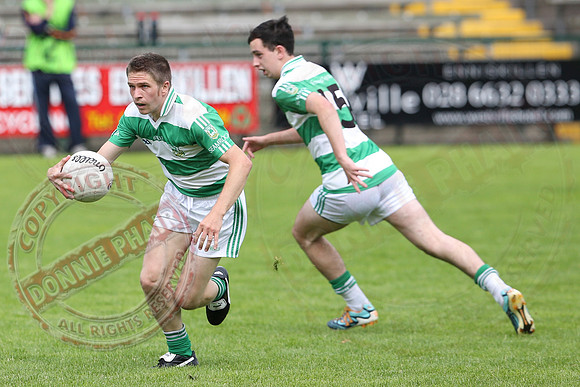 Derrygonnelly (2-8) V Teemore (1-7) in Senior GAA Championship.
