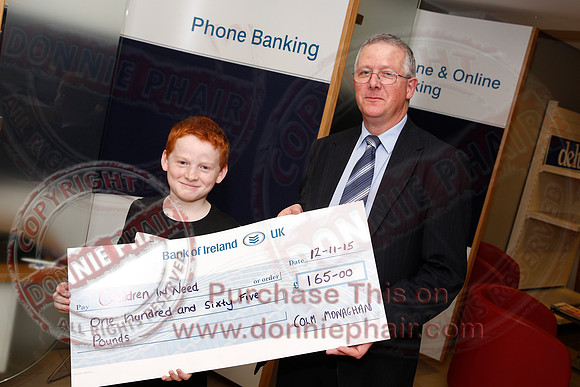 Colm Monaghan raises money for Children in Need.