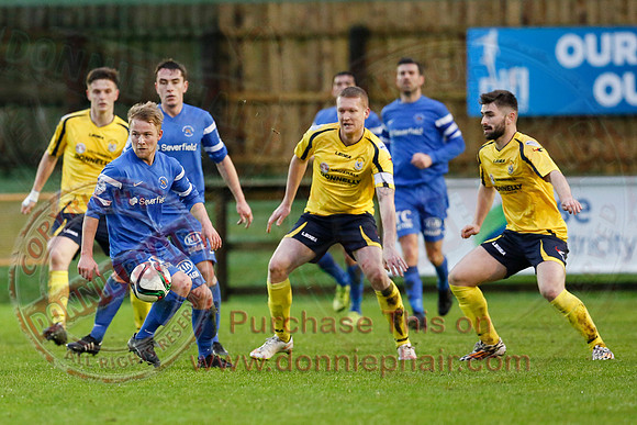 Ballinamallard United (1) V Dungannon Swifts (1) in Danske Bank Premier League.