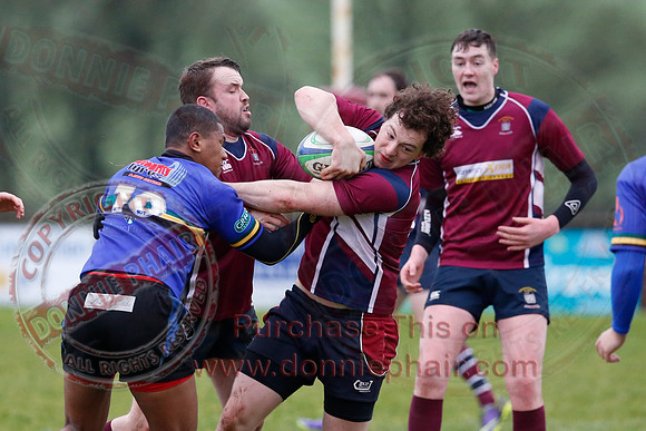 Enniskillen 1st XV (17) V Lisburn (0) in Kukri Qualifying League 2-13.