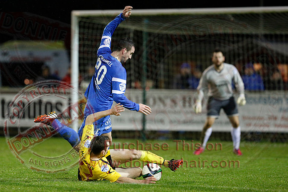 Ballinamallard United (1) V Dungannon Swifts (1) in Danske Bank Premier League.