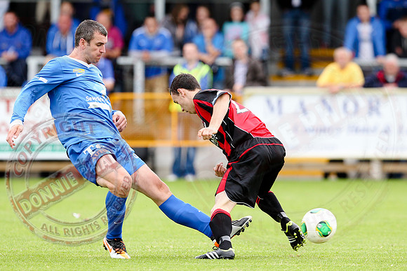 Ballinamallard United (1) V Crusaders (0) in Danske Irish Premier League.