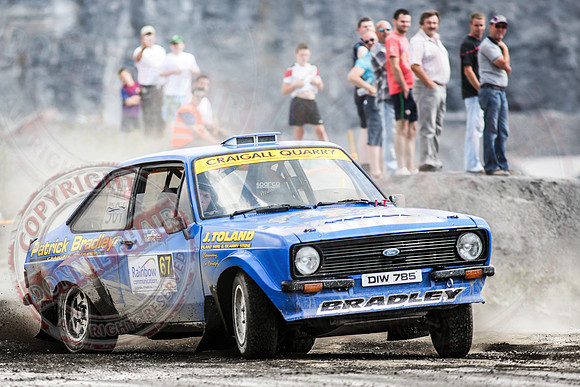 Enniskillen Motor Club Rally Time Trial at Clarke's Quarry, Lisnaskea.