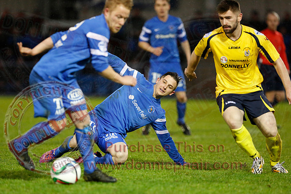 Ballinamallard United (1) V Dungannon Swifts (1) in Danske Bank Premier League.
