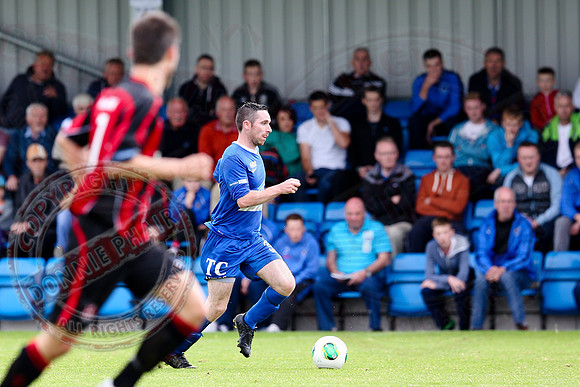 Ballinamallard United (1) V Crusaders (0) in Danske Irish Premier League.