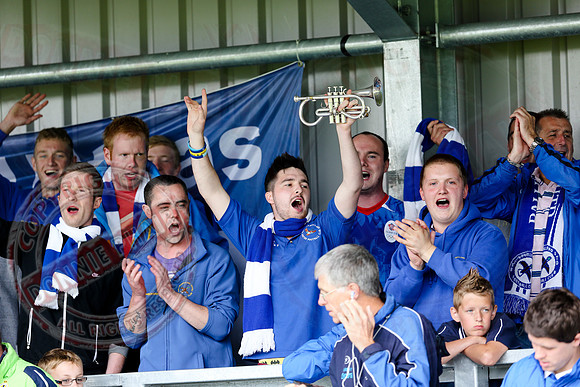 Ballinamallard United (1) V Crusaders (0) in Danske Irish Premier League.