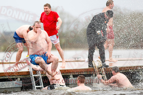 New Years Day Charity Swim at Galloon Island, Newtownbutler.