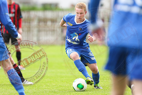 Ballinamallard United (1) V Crusaders (0) in Danske Irish Premier League.