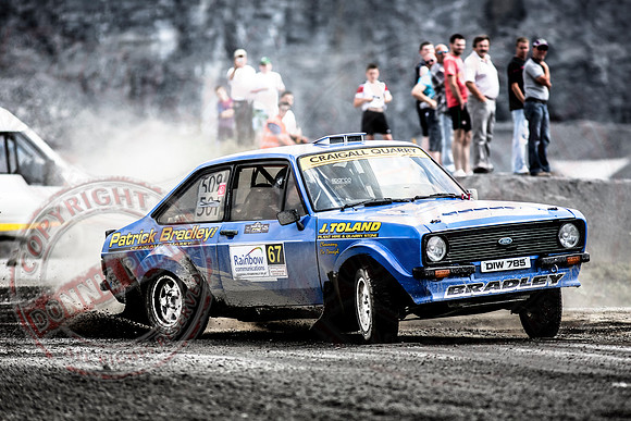 Enniskillen Motor Club Rally Time Trial at Clarke's Quarry, Lisnaskea.