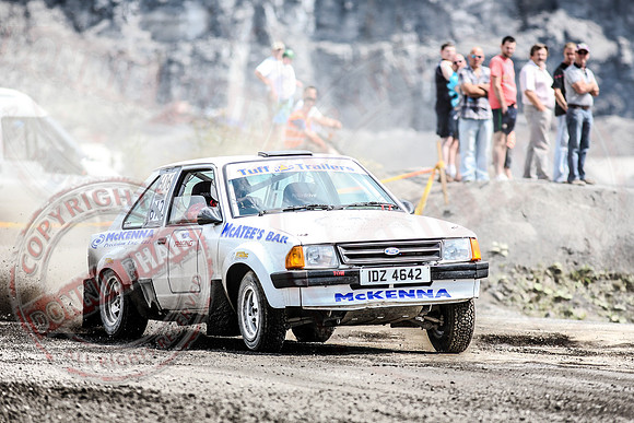 Enniskillen Motor Club Rally Time Trial at Clarke's Quarry, Lisnaskea.