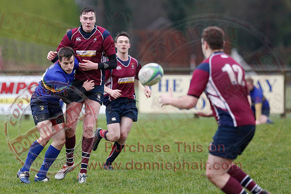 Enniskillen 1st XV (17) V Lisburn (0) in Kukri Qualifying League 2-13.