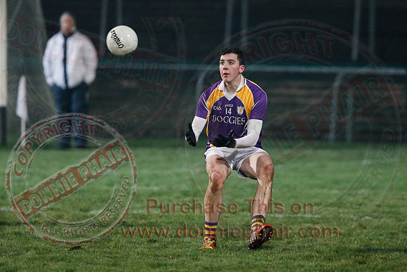 Derrygonnelly (0-7) V Ederney (0-6) in Senior GAA Football League Division 1A Final.