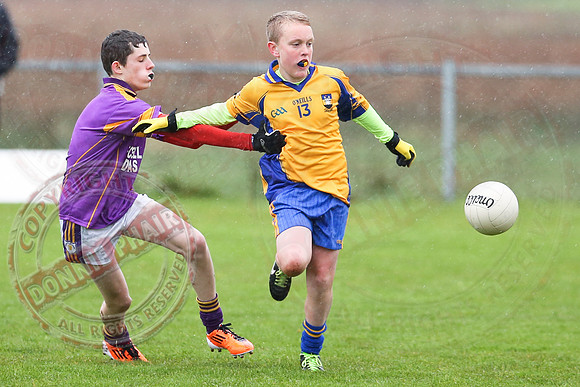 Enniskillen Gaels (5-6) V Derrygonnelly (1-3) in U14 GAA Division One Final.