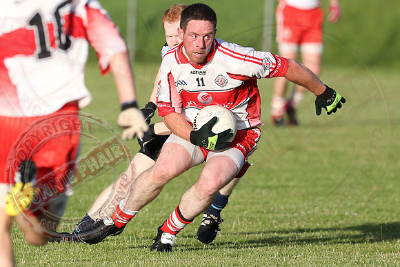 St. Pats, Donagh (1-17) V Belcoo (0-14) in Senior GAA Football League Division One.
