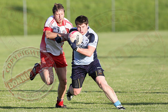 St. Pats, Donagh (1-17) V Belcoo (0-14) in Senior GAA Football League Division One.