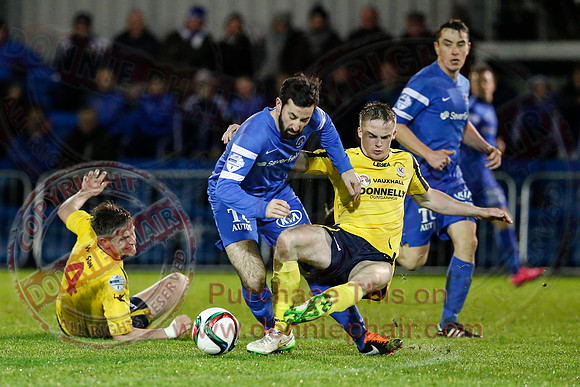Ballinamallard United (1) V Dungannon Swifts (1) in Danske Bank Premier League.