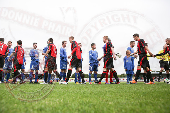 Ballinamallard United (1) V Crusaders (0) in Danske Irish Premier League.