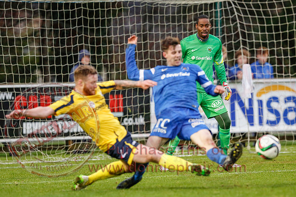 Ballinamallard United (1) V Dungannon Swifts (1) in Danske Bank Premier League.