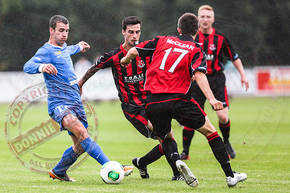 Ballinamallard United (1) V Crusaders (0) in Danske Irish Premier League.
