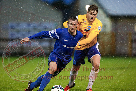 Ballinamallard (0) V Ballymena (1) in IFA Premiership.