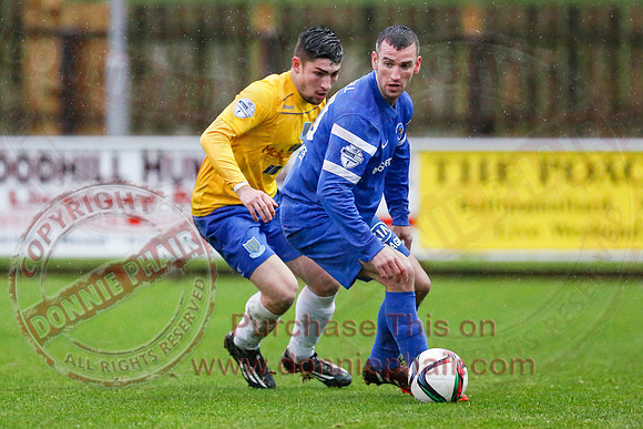 Ballinamallard (0) V Ballymena (1) in IFA Premiership.
