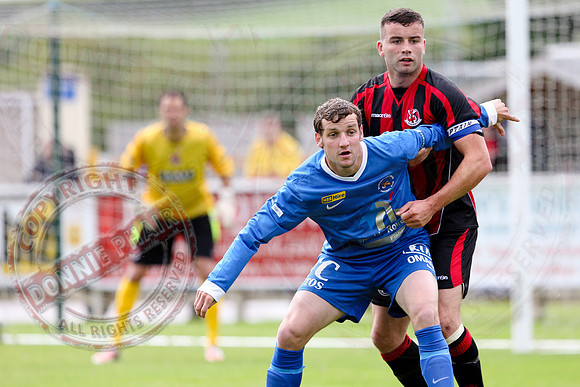Ballinamallard United (1) V Crusaders (0) in Danske Irish Premier League.