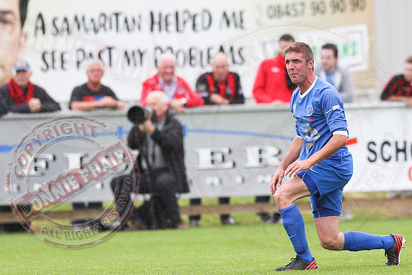 Ballinamallard United (1) V Crusaders (0) in Danske Irish Premier League.