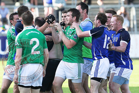 Fermanagh (-0-10)  Cavan (1-14) in All Ireland Qualifier Round Two.