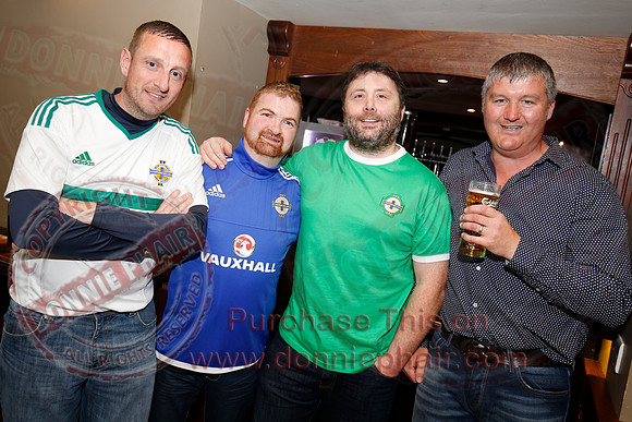 Party Pics in The Devenish as locals watch the Northern Ireland football team play.