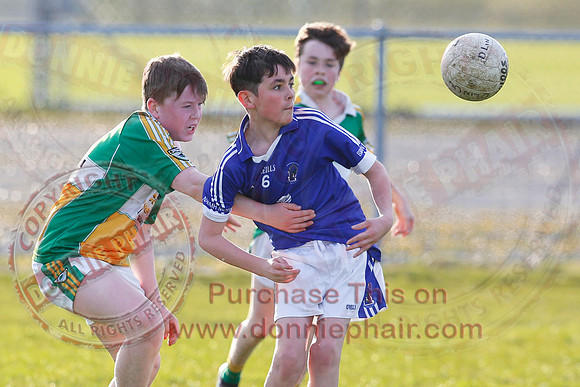 Kinawley (4-4) V Derrylin (10-14) in U14 GAA Football League Division 2.