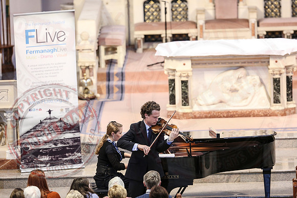 Vladimir and Olga Jablokov playing Classical Music in St. Michael's Church, Enniskillen.