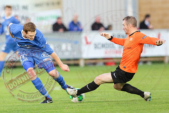 Ballinamallard United (0) V Glenavon (2) in IFA Premiership.