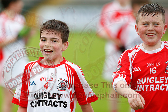 Belnaleck (6-9) V Irvinestown (4-7) in U14 B GAA Football Championship Final.