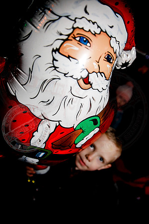 Turning on Christmas Lights in Lisnaskea.