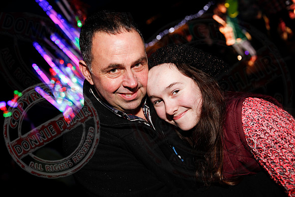 Turning on Christmas Lights in Lisnaskea.