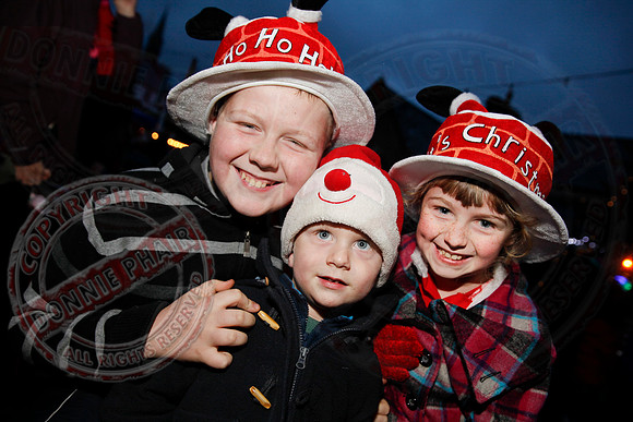 Turning on Christmas Lights in Lisnaskea.