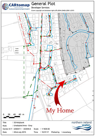 Map of my local area from NI Water.