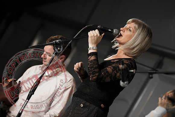 Sharon Shannon and Eleanor Shanley at the Newtownbutler Festival.