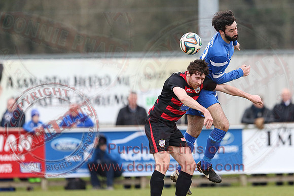 Ballinamallard United (2) V Coleraine (1) in IFA Premier League.