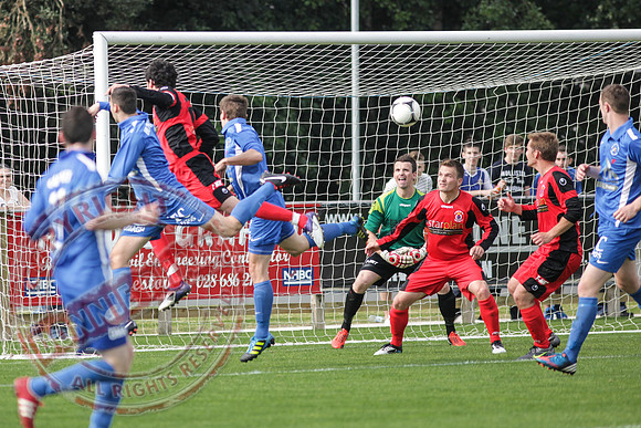 Ballinamallard FC V Dungannon Swifts in IFL Premium League Game.