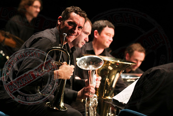 Bob Quick and the Big Brass Band in The Ardhowen Theatre.