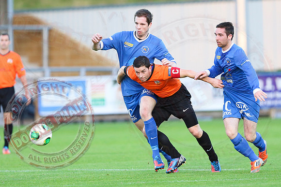 Ballinamallard United (0) V Glenavon (2) in IFA Premiership.
