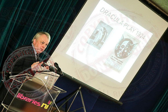 Paul Murray discusses and lectures about Bram Stoker in Enniskillen Library.