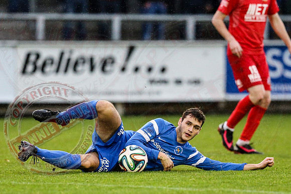 Ballinamallard United (0) v Portadown (2) in Danske Bank IFA Premier League.