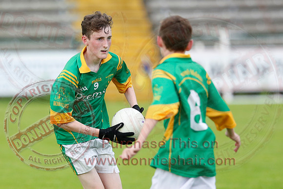 Belnaleck (6-9) V Irvinestown (4-7) in U14 B GAA Football Championship Final.