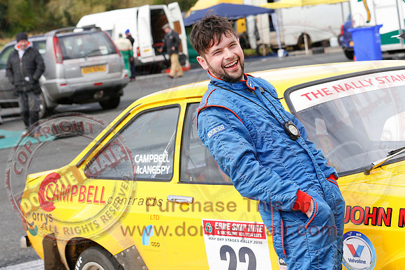 The Enniskillen Motor Club May Day Rally at Enniskillen Airport.