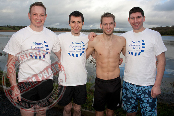 Galloon Island Charity Swim taken near Newtowbutler, County Fermanagh.  The swim takes place every year as with the people swimming for charity.