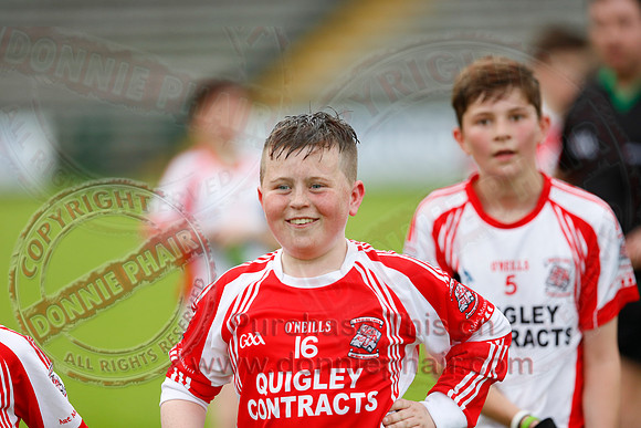Belnaleck (6-9) V Irvinestown (4-7) in U14 B GAA Football Championship Final.