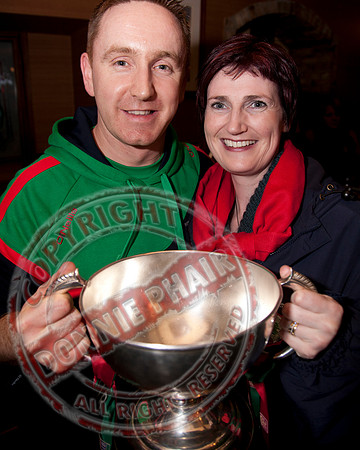 Lisnaskea Emmetts Senior GAA Football Team return home as Intermediate All-Ireland Club Champions.